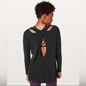 Lululemon Back Into It Black Top (Size 8)